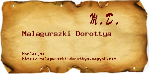 Malagurszki Dorottya névjegykártya
